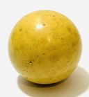 Vintage Yellow Diamond Cue Ball With Brunswick Red Dot Box