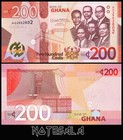Ghana Full Set 7 Pcs 1 5 10 20 50 100   200 Cedis 2019 2022 Pick-45 To P-51 Unc