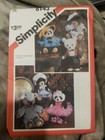 Simplicity Sewing Pattern 6143 35  Teddy Bear Clothes Chic Bears vintage 80s uc
