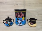 Vintage Disney Theme Parks Coffee Canister With Sugar And Cream Containers