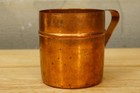 Vintage Kitchen Metalware Bottega Del Rame Solid Copper Mug Measuring Cup 3-7 8 
