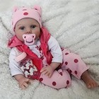Reborn Baby Dolls Girl 22 Inch Soft Cloth Body Newborn Girl Doll Realistic