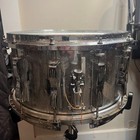 Ludwig Coliseum Chrome  12 Lug  Snare 70s Blue olive Badge - Chrome Over Wood