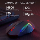 Redragon S142 Wireless Gaming Keyboard Mouse Combo Rgb Backlit 98 Keys K515