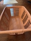 Rubbermaid Laundry Basket 2965 Hamper Rectangular Plastic 1980   s Pink Color