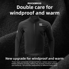 Rockbros Cycling Fleece Jacket Windproof Thermal Long Sleeve Bike Coat