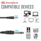 1 8-inch Trs  stereo  To 1 4-inch Ts  mono  Auxiliary Aux Cable  10ft 