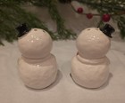 Vintage Christmas Snowman Frosty Japan Salt Pepper Shakers
