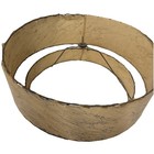 Vintage 1950 s Mcm 2 Tiered Fiberglass Drum Shade Whip Stitch 13 5 16 5in Parts