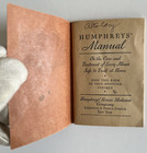 Vtg Humphreys  Manual At Home Medicine Cure Remedies Pocket Book 1937 Manual