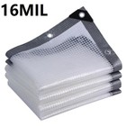 Clear Greenhouse Plastic Covering 16 Mil 6 Mil Waterproof Uv Resistant Poly Tarp