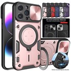 For Iphone 15 Plus 14 13 12 Pro 11 Armor Shockproof Magnetic Ring Holder Case