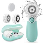 Electric Facial Cleansing Brush - Exfoliating Massage  3 Heads  2 Speed  Deep Cl
