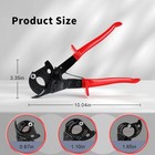 Wire Cutters Ratchet Cable Wire Cutter  Heavy Duty Aluminum Copper Ratchet