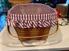 Longaberger Handwoven Large Basket With Handles 14  Long  10 1 2  Wide  7 1 2  H