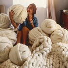Manual Wool Yarn Super Soft Bulky Arm Knitting Women Chunky Wool Roving Crochet