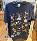 Walt Disney World Mickey Mouse   Friends 4 Parks Gray T-shirt Size Xl New