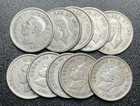 Lot Of 10 Canada 1947 Silver Dimes     George Vi 80  Silver 10 Cent Coins
