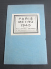1945 - Paris Metro - Map - Mellottee