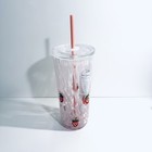2026 Starbucks Pink Drink Strawberry Cold Glass Tumbler With Lid Ready To Ship