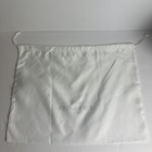 Coach Dust Bag Cover Drawstring Pouch White Textile Fabric Black Logo 19  X 15 