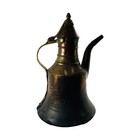 Vintage Copper Turkish Kettle Middle Eastern Arabic Dallah Hammered Coffee Pot