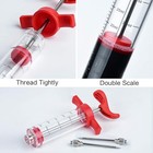 Meat Injector Syringe  1-oz Plastic Marinade Turkey 1oz Large  Red 
