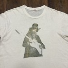 Vintage 1960s Hanes Jimi Hendrix Graphic Cotton Tshirt Sz L - White
