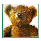 Wonderart Latch Hook Rug Pillow Starter Kit Teddy Bear Old Tyme 12x12 Caron New