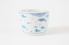 Mino Ware Japanese Ceramics Sobachoko Teacup Whale Shark Made In Japan
