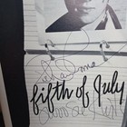 Fifth Of July  Playbill  Aug 1981  New Apollo Theatre Signed Richard Swoosie 