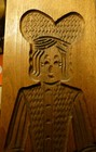 Vtg Folkart Large 23  Springerle Cookie Board Mold German dutch Hand Carved Wood