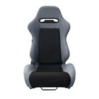 New 2x Tanaka Gray   Black Racing Seats Reclinable W  Slider For Chevrolet      