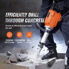 Demolition Jack Hammer Concrete Breaker 2200w Electric Hammer 2 Chisel Bits