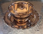 Vtg Oneida Silver Plated Gravy Bowl With Attached Underplate