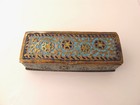 Beautiful 19th Century Middle Eastern Islamic Brass Box With Enamel Decoration
