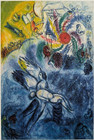Marc Chagall Signed   Numbered Edition Lithograph  the Creation Of Man 