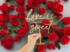 Love Is Sweet Table Sign wooden Wedding Sign dessert Table Decor take A Treat 