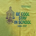 Vintage Be Cool Stay In School 1996 - 1997 Milwaukee Wi Single Stitch Shirt 2xl