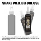 Black Tattoo Ink 8oz Bottle Usa Outlining Lines Element Tattoo Supply