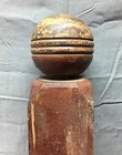 Antique Decorative Drop Finial Corner Newel Post 4x64 Old Vtg Staircase 753-22b