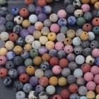 Wholesale Matte Frosted Natural Gemstone Round Loose Beads 4mm 6mm 8mm 10mm 12mm