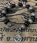 Bali Sterling Silver   Nganga Ancestral Hawks Eye Ohm Charm Mala Bracelet Voodoo