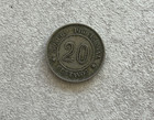 1879 Peru Provisional 20 Centavos L2