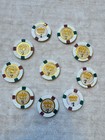 Lot 10 Crown Casino New Orleans  La  1 Poker Chip Cancelled  Collectible Vintage