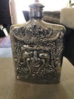 Vintage Godinger Silver Plate Bacchus Flask