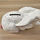 Vintage Tiffany   Co  Austria Ceramic Bunny Rabbit Coin Bank 8  Figurine