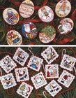 Cross Stitch Pattern Book Mini Ornaments   160 Motifs   Santa  Stocking  Angel  