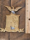 Civil War 1870s Army New York Excelsior Brigade Shako Hat Badge L  k   