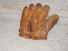 1920   s Buckle Back Split Finger Baseball Glove - Rare   